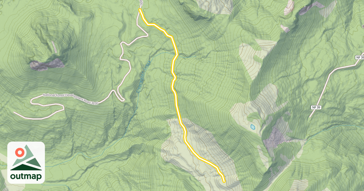 Map of Forest Road 3600