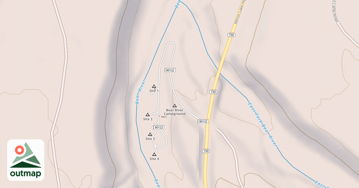 Map of BEAR RIVER C.G.