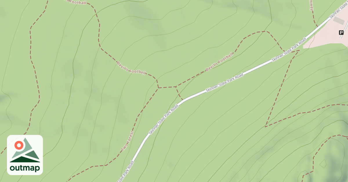 Map of Devil's Football Trail