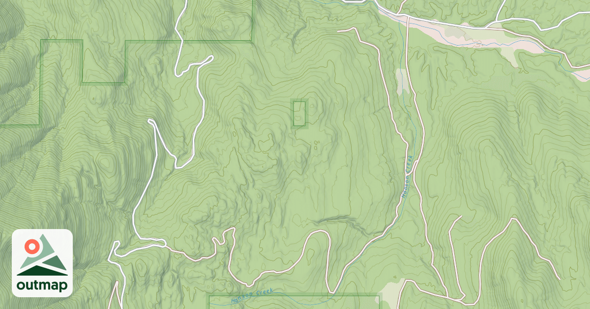Map of HANSON CREEK
