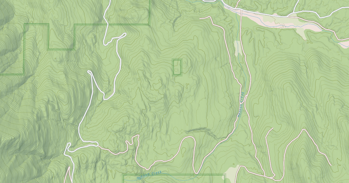 Map preview of HANSON CREEK