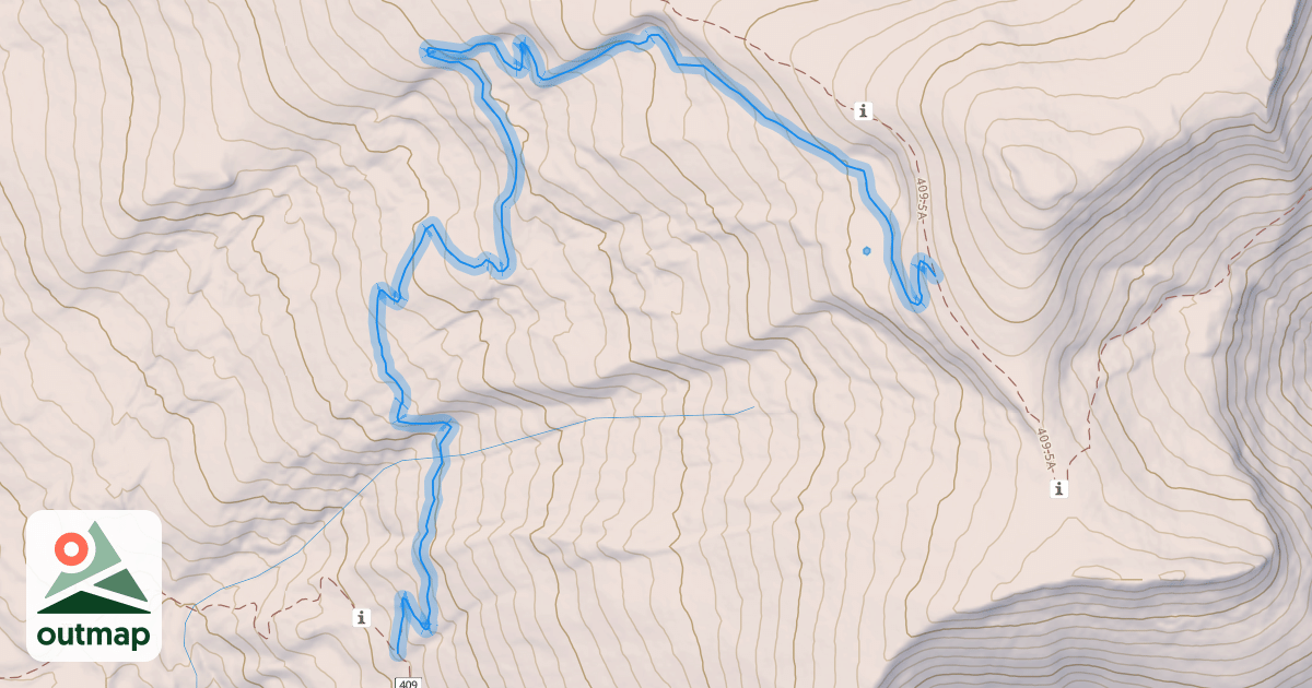Map of Point Lookout Trail 445