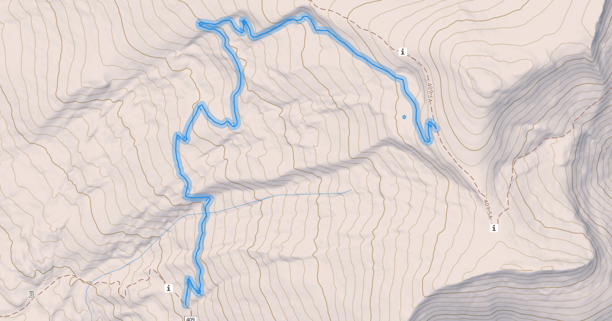Map preview of Point Lookout Trail 445