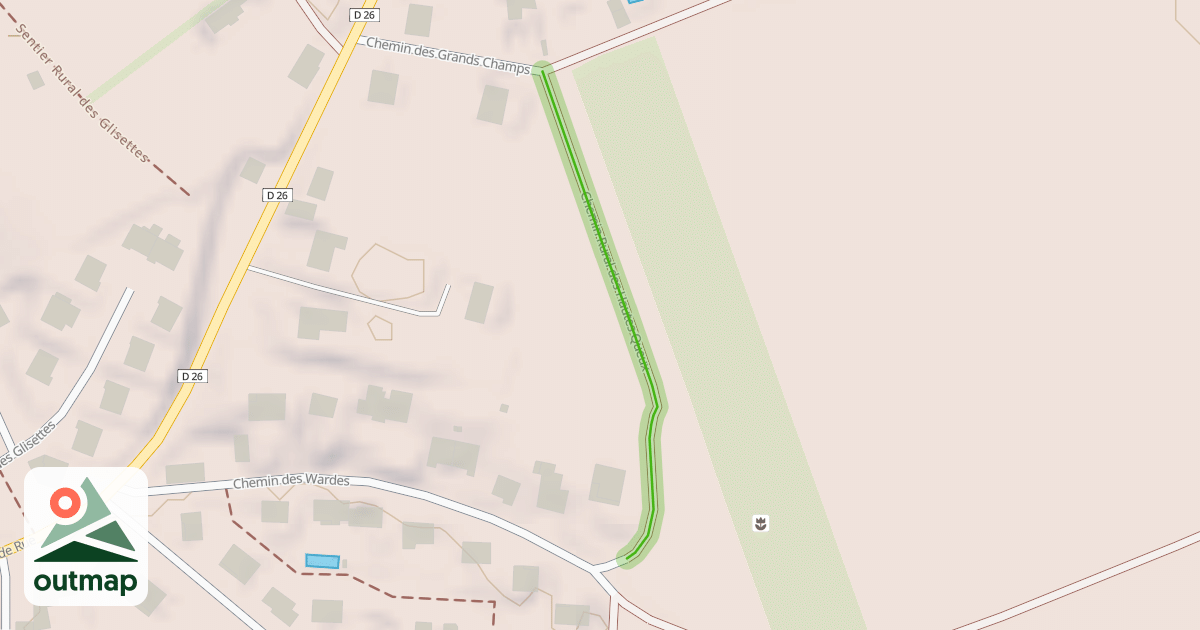 Map of Chemin Rural des Hautes Queux