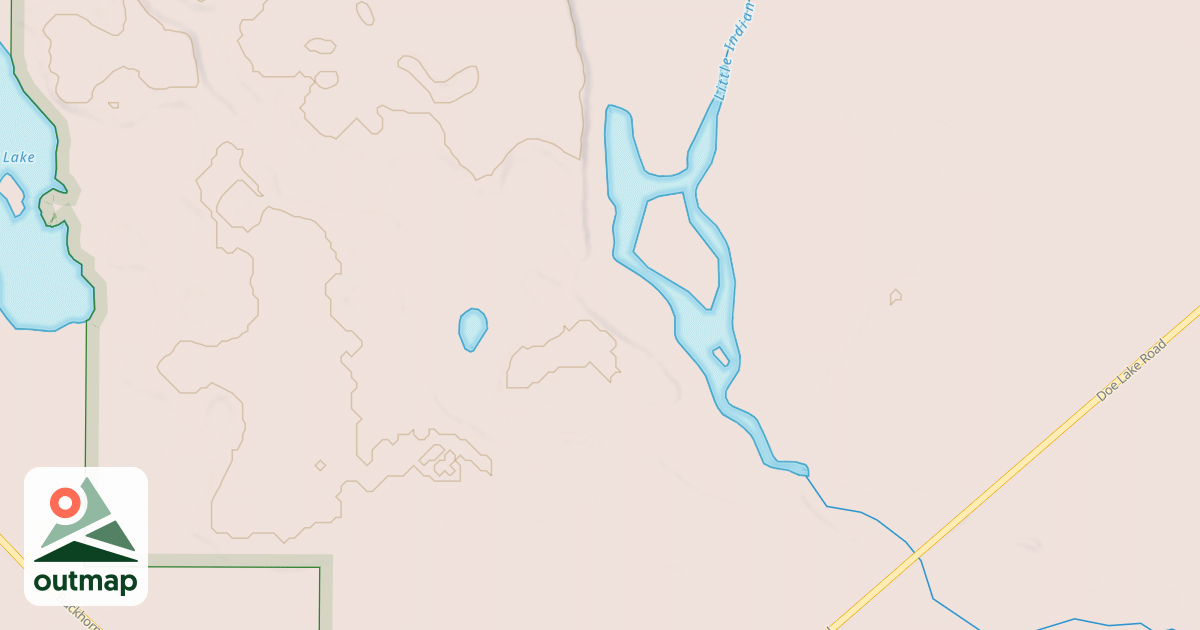 Map of DOE LAKE SPUR B
