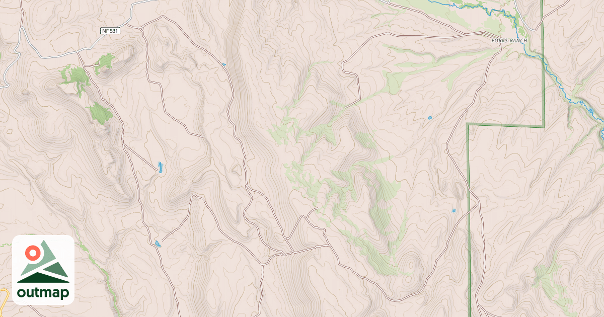 Map of BLACK RIDGE