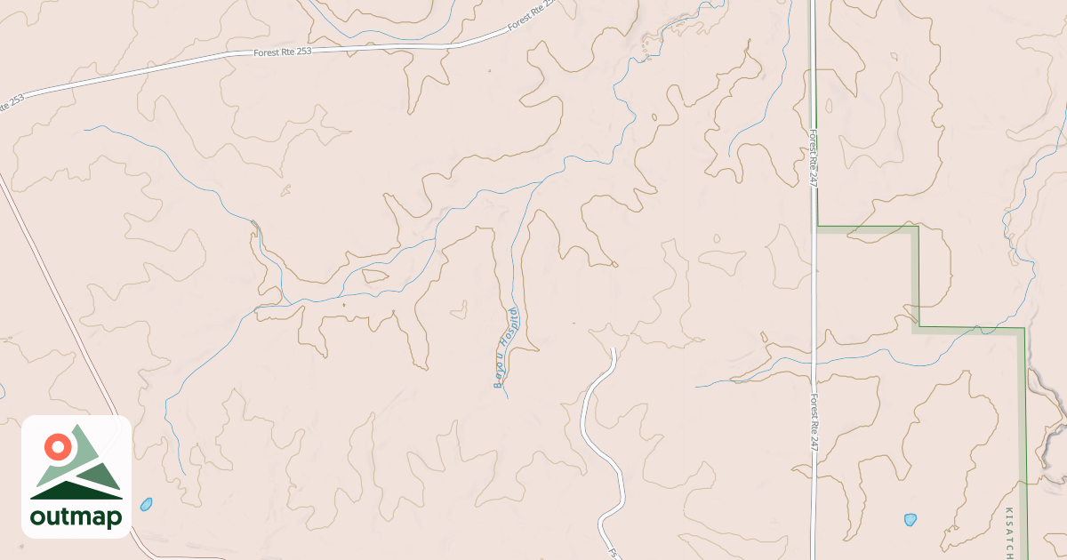 Map of Claiborne Woodworth
