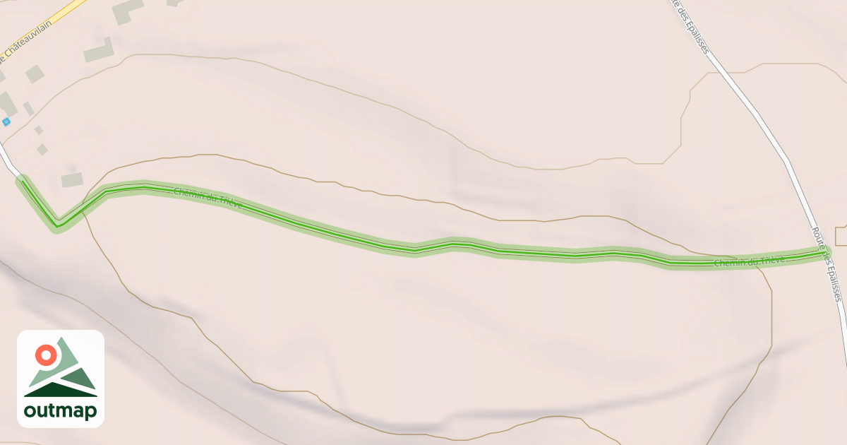 Map of Chemin du Triève