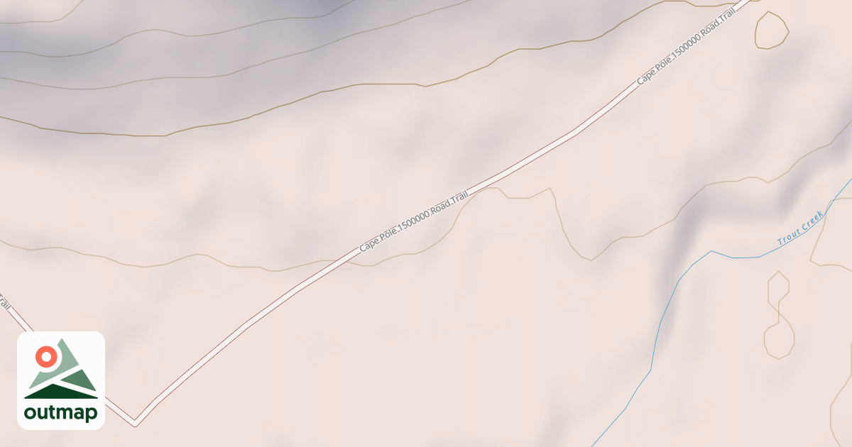 Map of CAPE POLE 1500000 ROAD