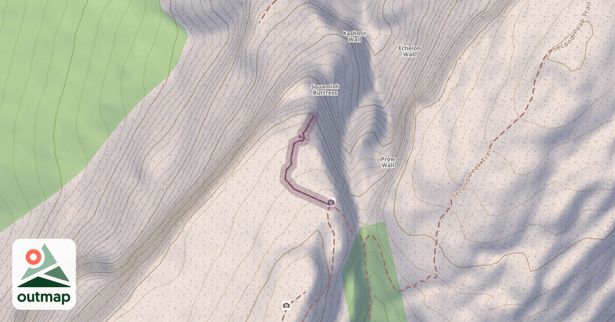 Map of Climbing Site