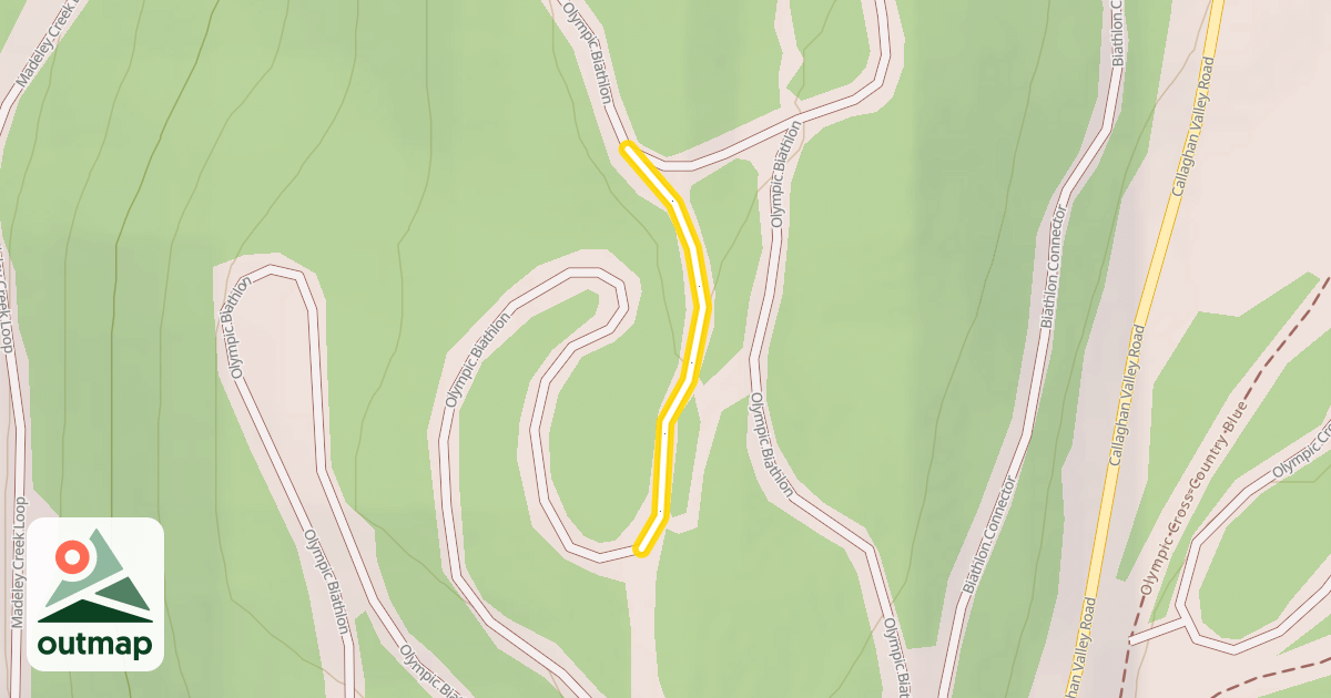 Map of Olympic Biathlon