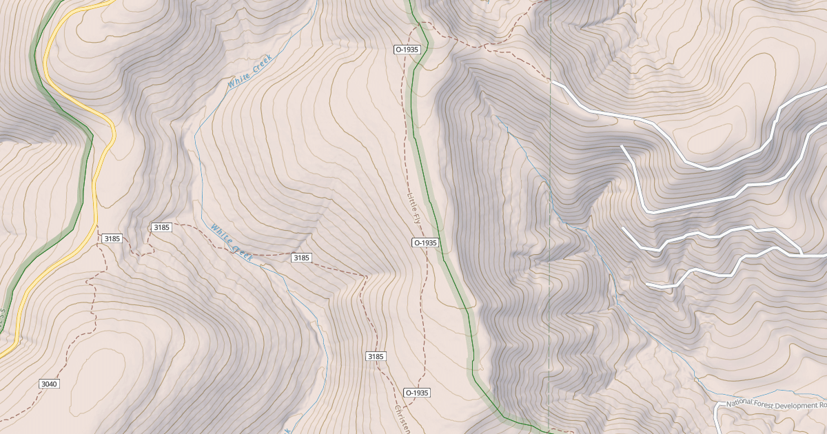 Map preview of Little Fly Creek