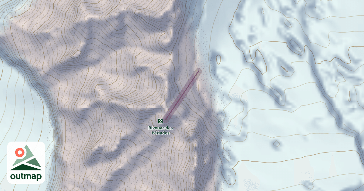 Map of Descente Brèche Puiseux