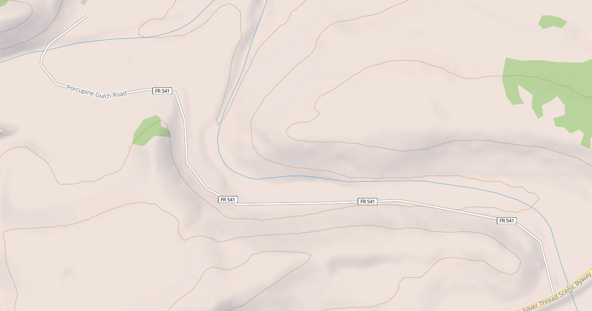 Map preview of PORCUPINE GULCH