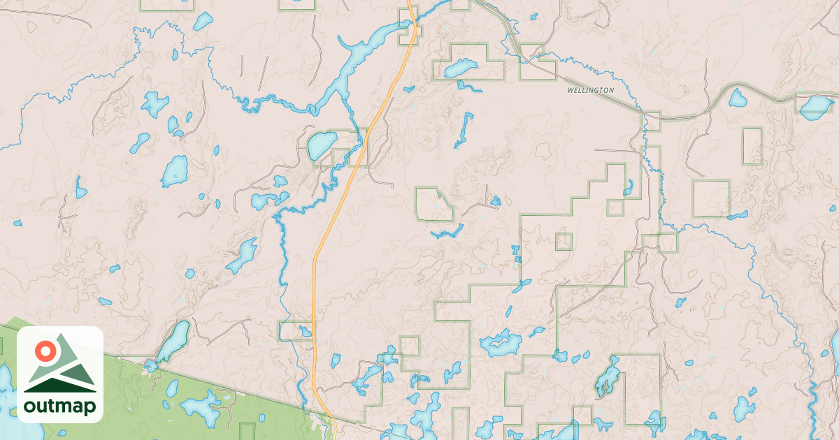 Map of BESSEMER SNOWMOBILE #1 S