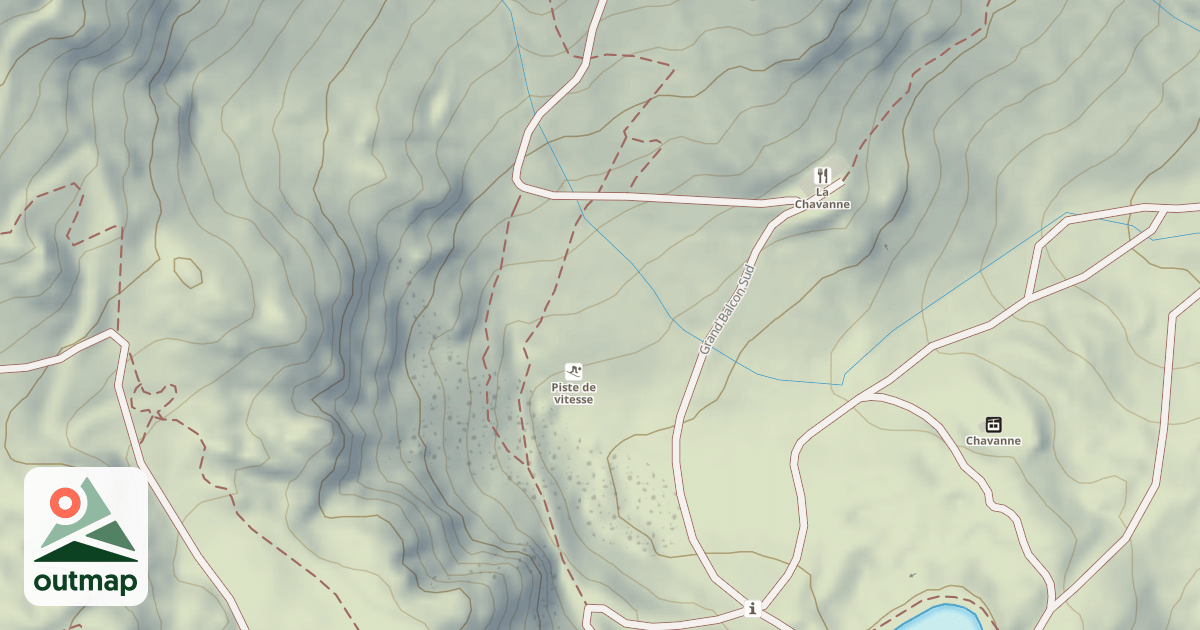 Map of Piste de vitesse