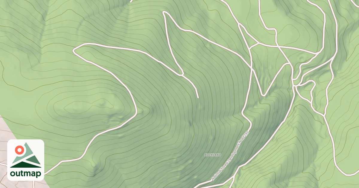 Map of ROCKLAND PEAK ROAD