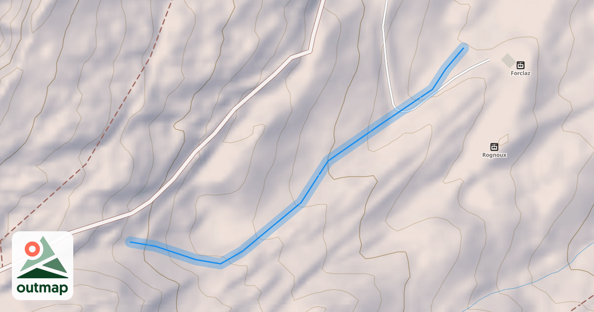 Map of La Forclaz