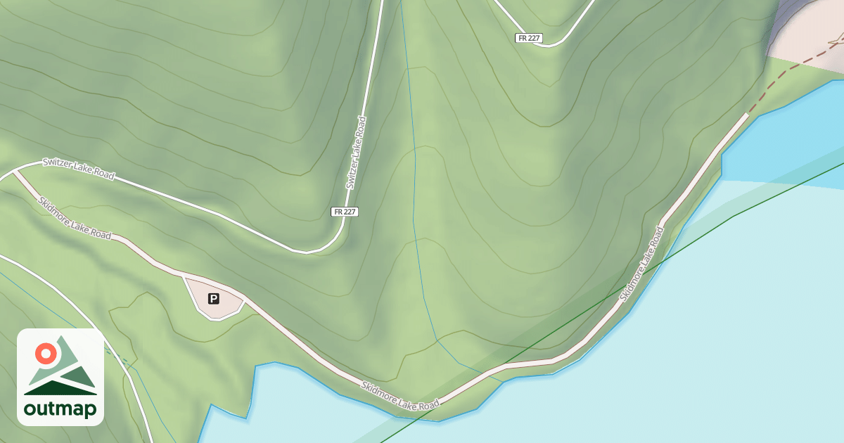 Map of SKIDMORE LAKE