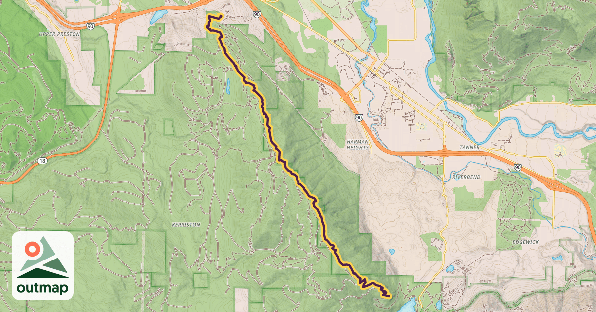 Map of Rattlesnake Mountain Trail
