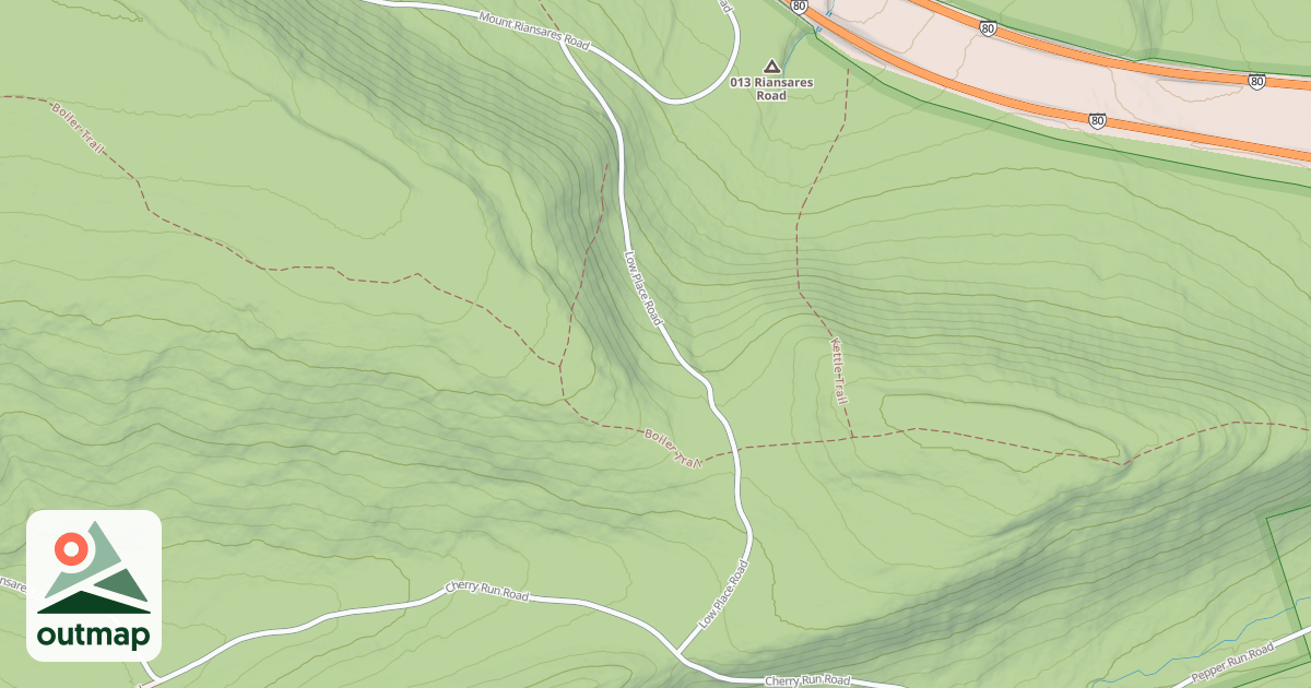 Map of Bald Eagle State Forest Snowmobile Trails