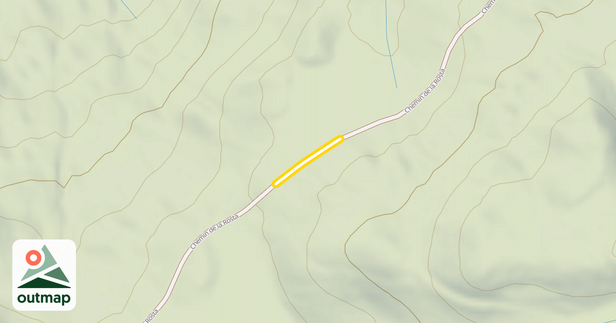 Map of Chemin de la Rosta