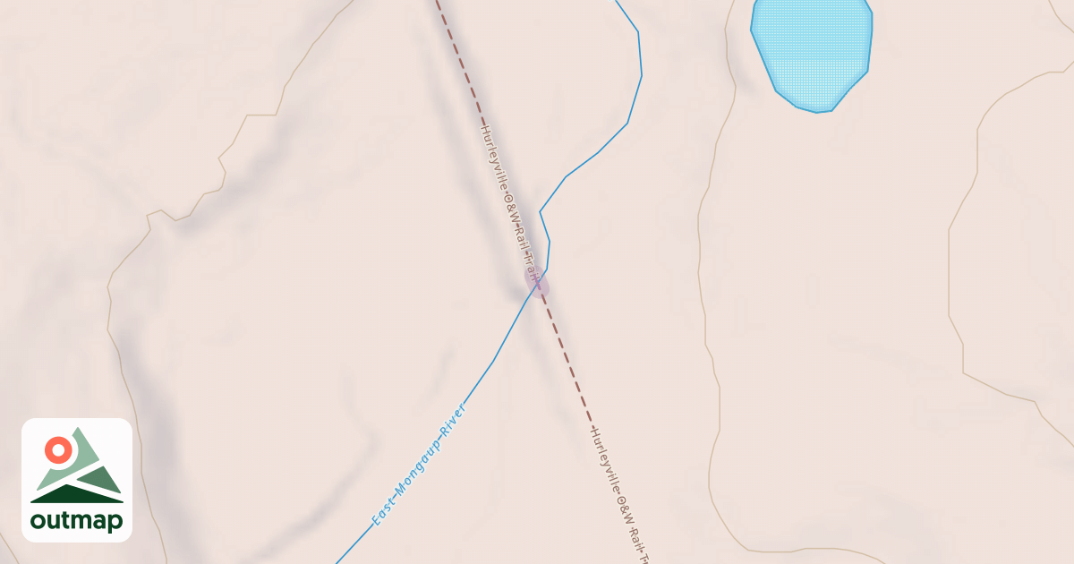 Map of Hurleyville O&W Rail Trail