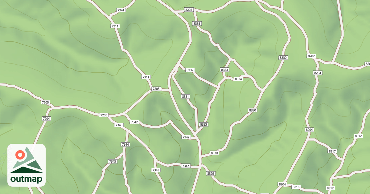 Map of USFS Motor Vehicle Use Map Trails 19847