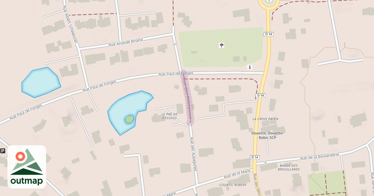 Map of Rue des Aubépines