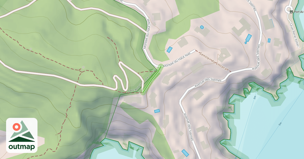 Map of Montée du Haut Niel