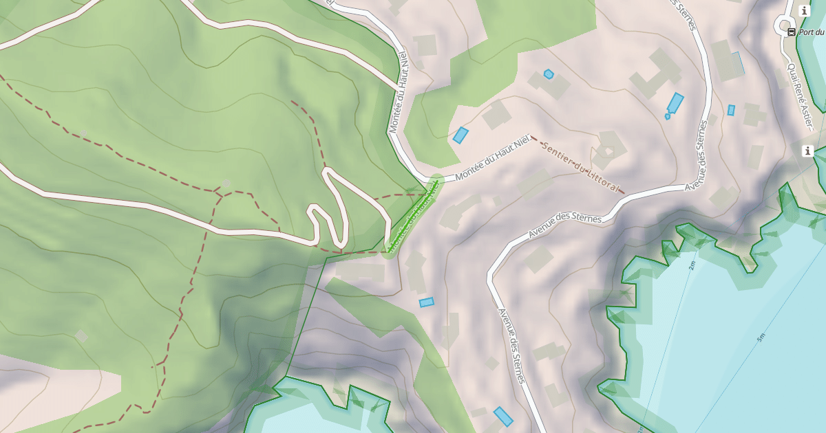 Map preview of Montée du Haut Niel