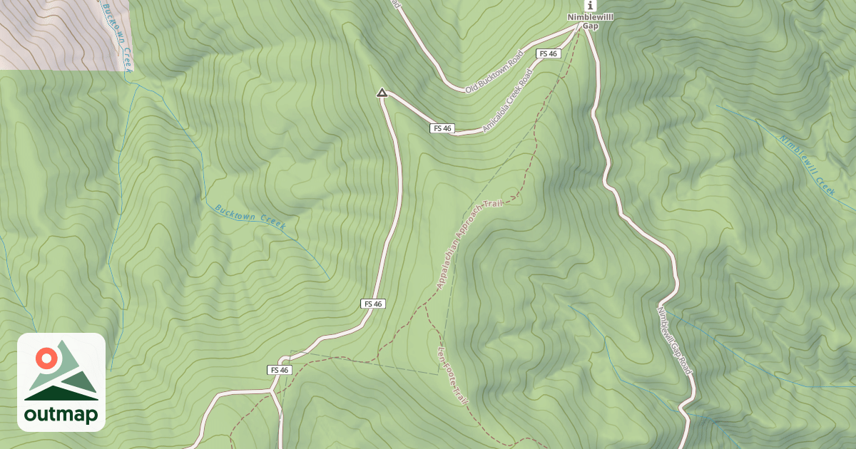 Map of AMICALOLA CK