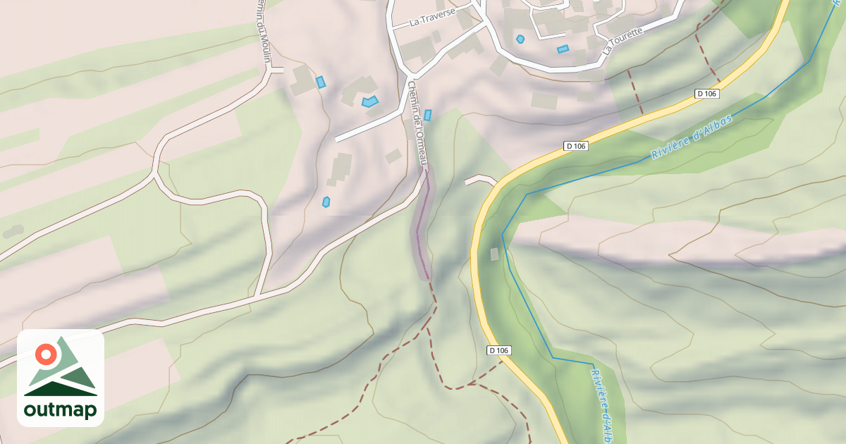 Map of Chemin de l'Ormeau