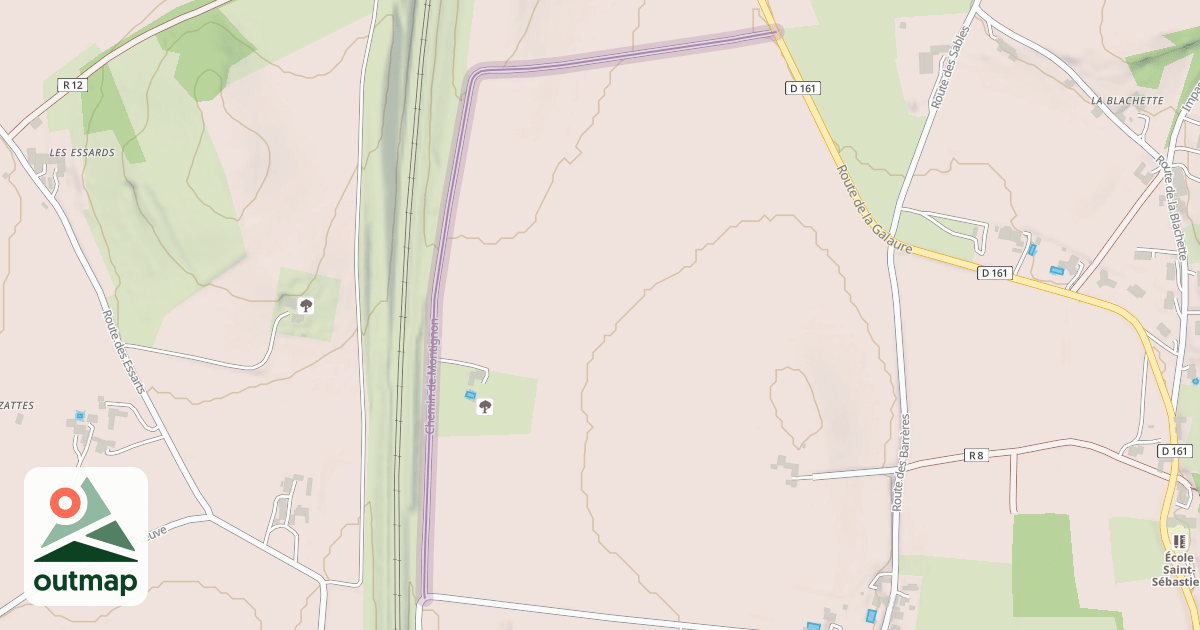 Map of Chemin de Montignon
