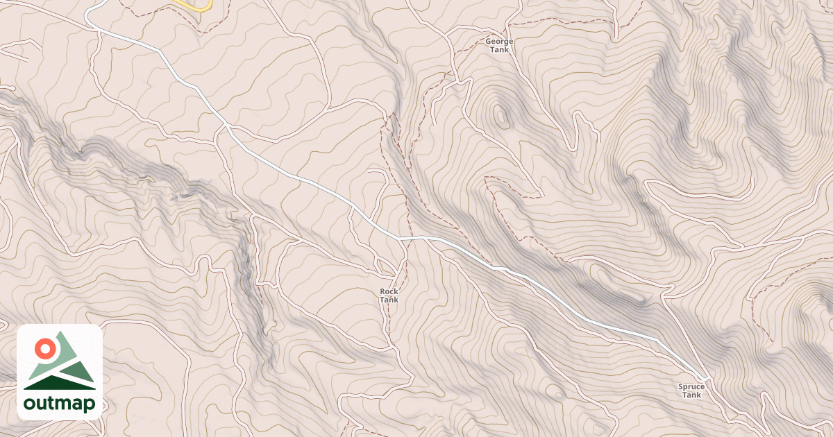 Map of LA MOSCA PEAK