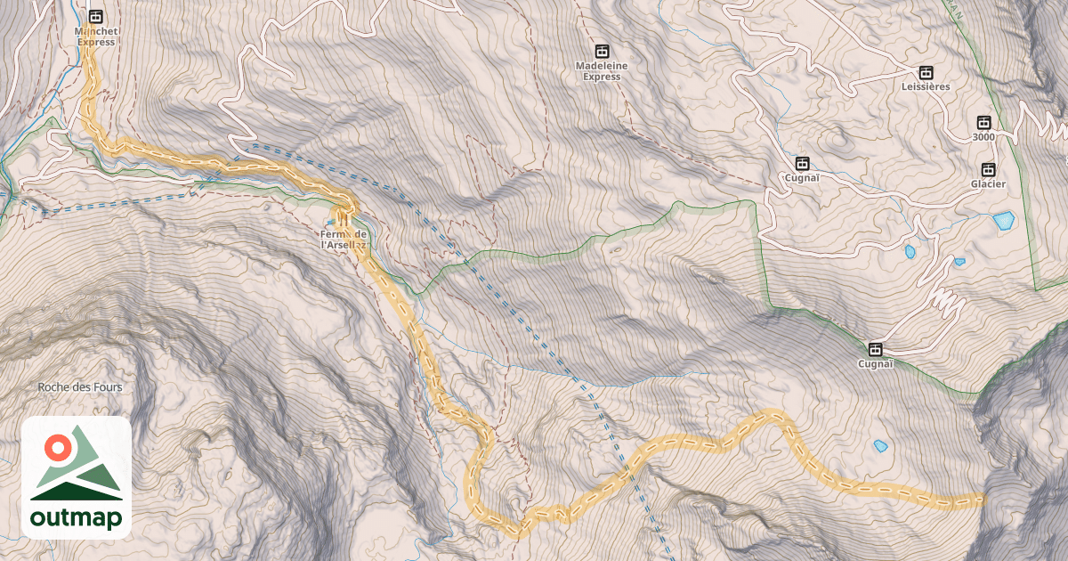 Map of Col de la Calabourdane — Le Manchet