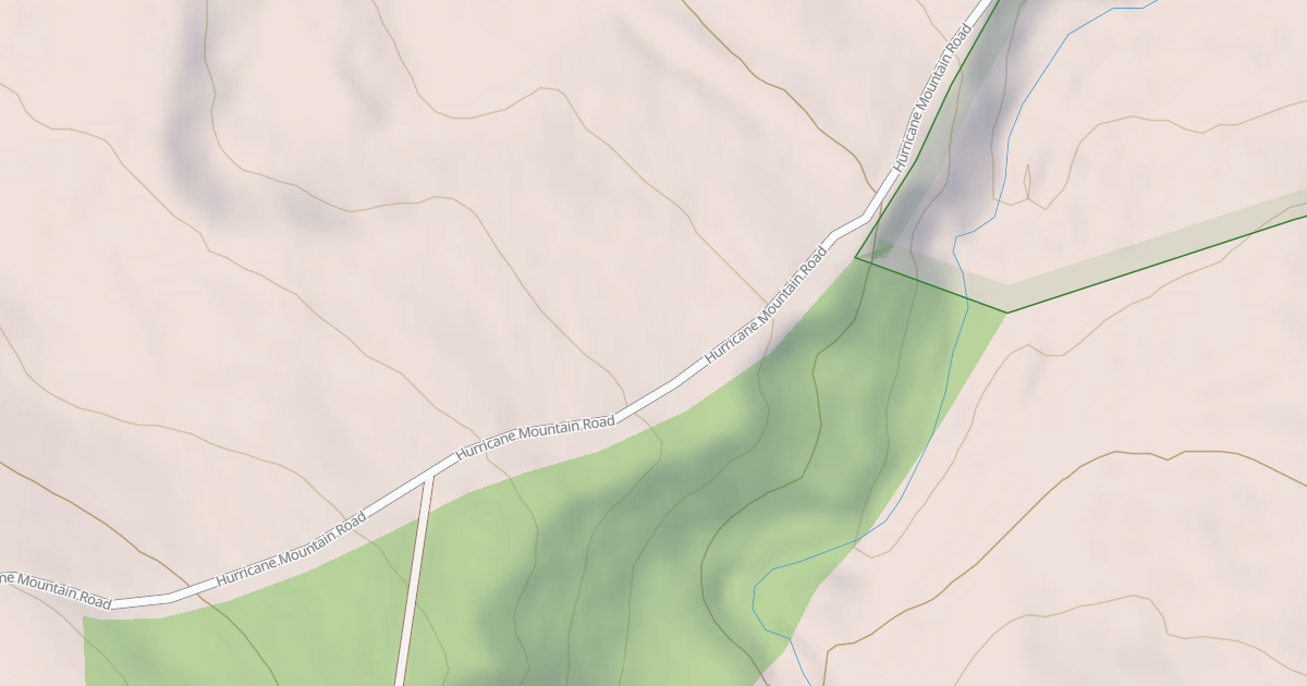 Map preview of Hurricane Mt Rd