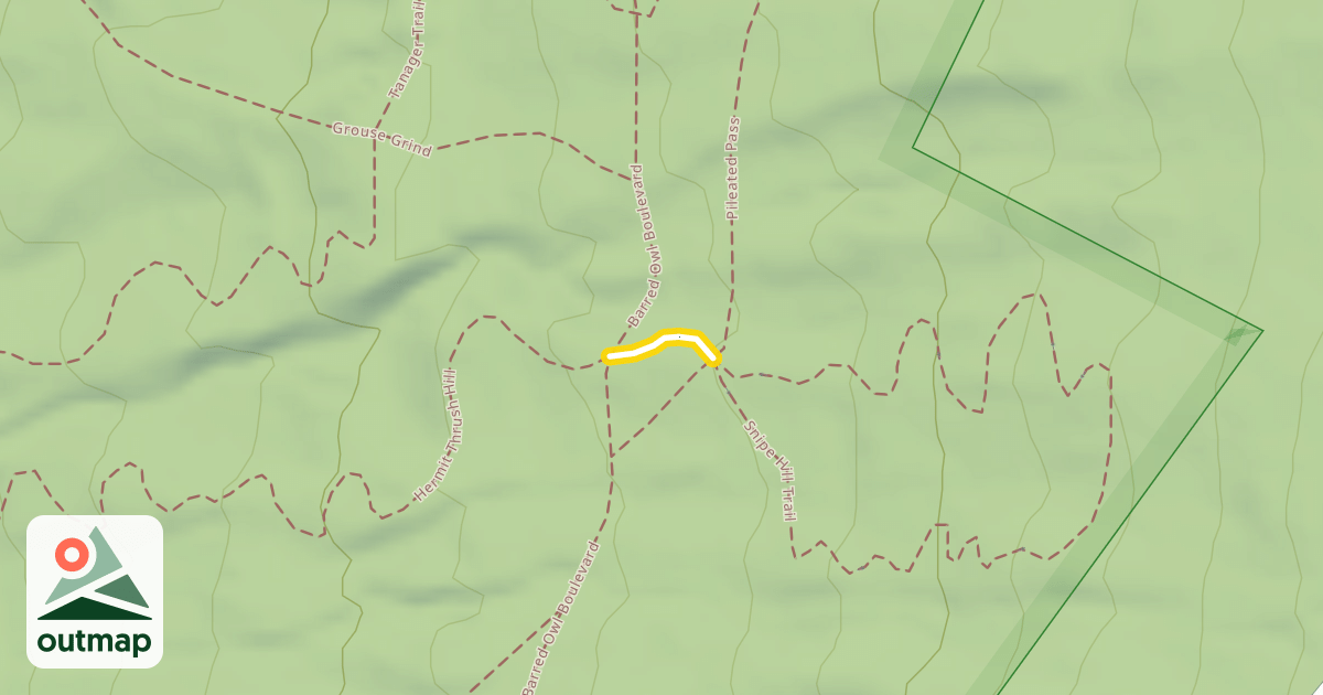 Map of Hermit Thrush Hill