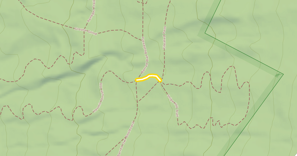 Map preview of Hermit Thrush Hill