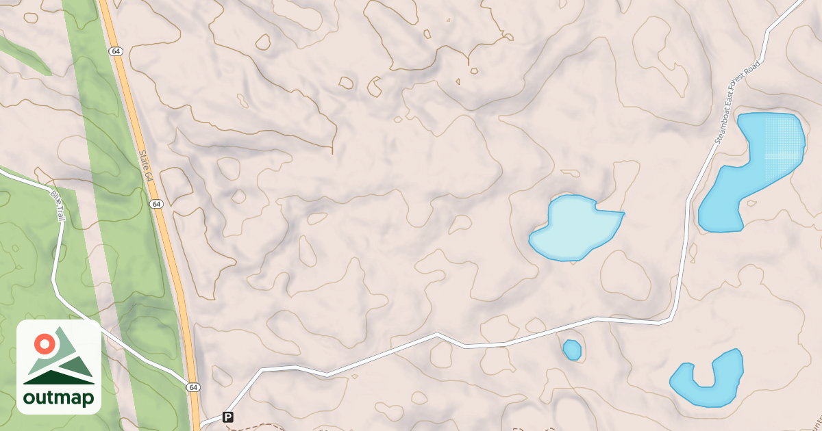 Map of Martineau Recreational Trails in Hubbard