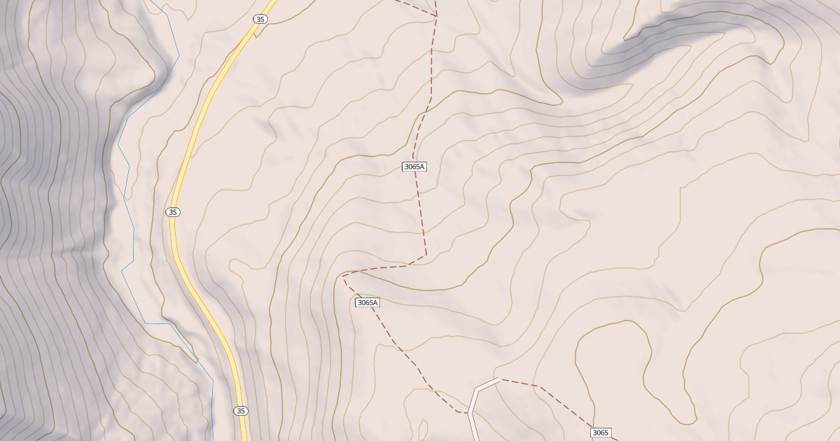 Map preview of Iron Mine Creek North Spur