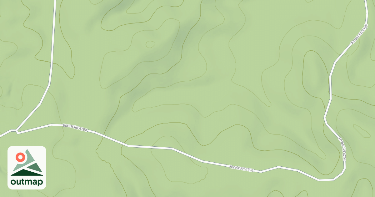 Map of CROOKED RIDGE