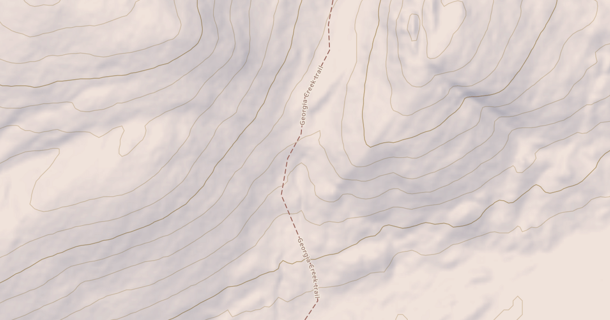Map preview of Georgia Creek Trail