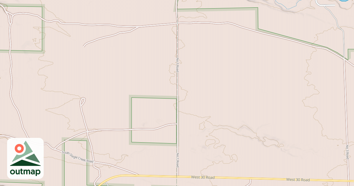 Map of FS COUNTY 1 ROAD