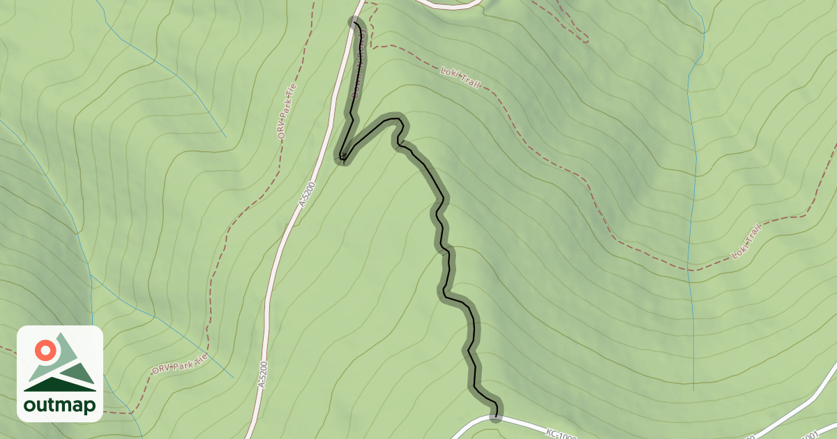 Map of Down 'N Rowdy