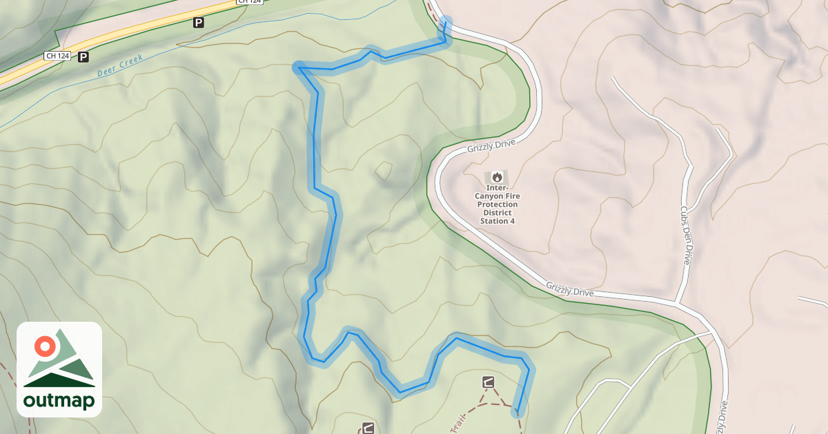 Map of Rattlesnake Gulch Trail