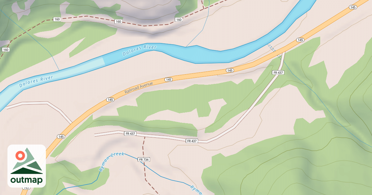Map of LOWER RYMAN TH