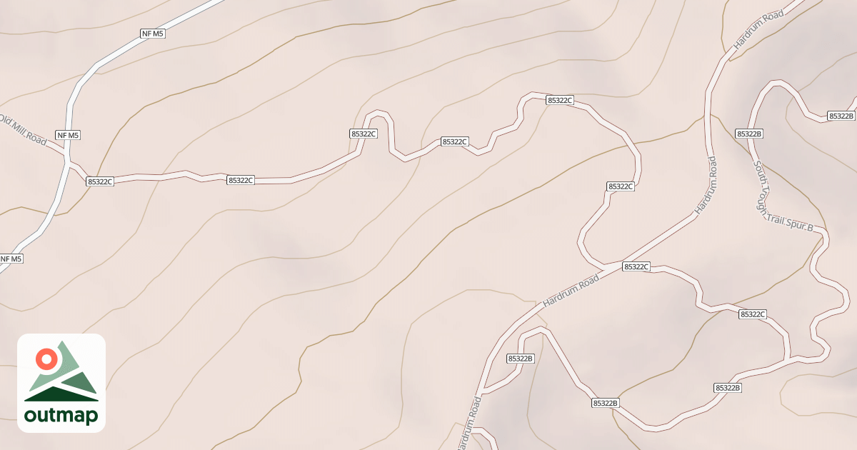 Map of SOUTH TROUGH SPUR C