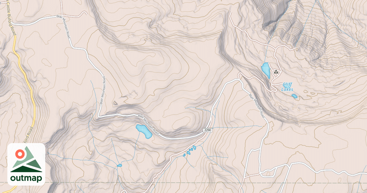 Map of BLAIR MOUNTAIN
