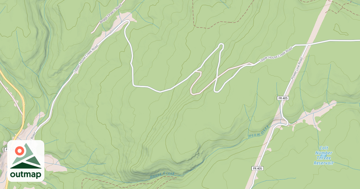 Map of UPPER HOUSE CRK